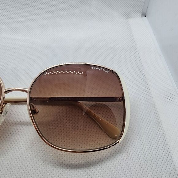 Kenneth Cole Reaction Gold & White Sunglasses - Picture 6 of 14